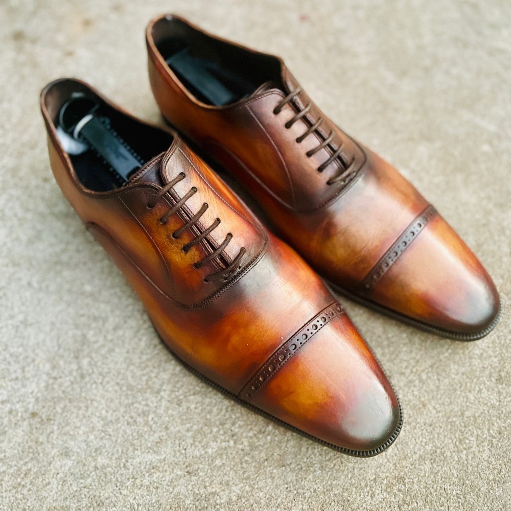 To Boot Tan Leather Men's Oxfords